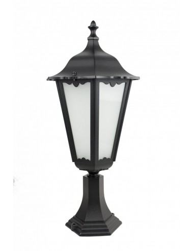 Retro Maxi lampa stojąca zewnętrzna czarna 65cm IP43