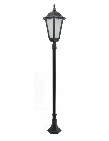 Retro Maxi lampa stojąca zewnętrzna czarna 170cm IP43