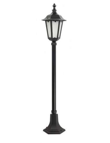 Retro Midi lampa stojąca zewnętrzna czarna 106cm IP43