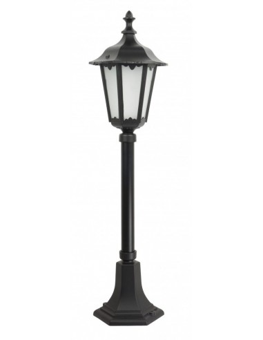 Retro Midi lampa stojąca zewnętrzna czarna 76cm IP43